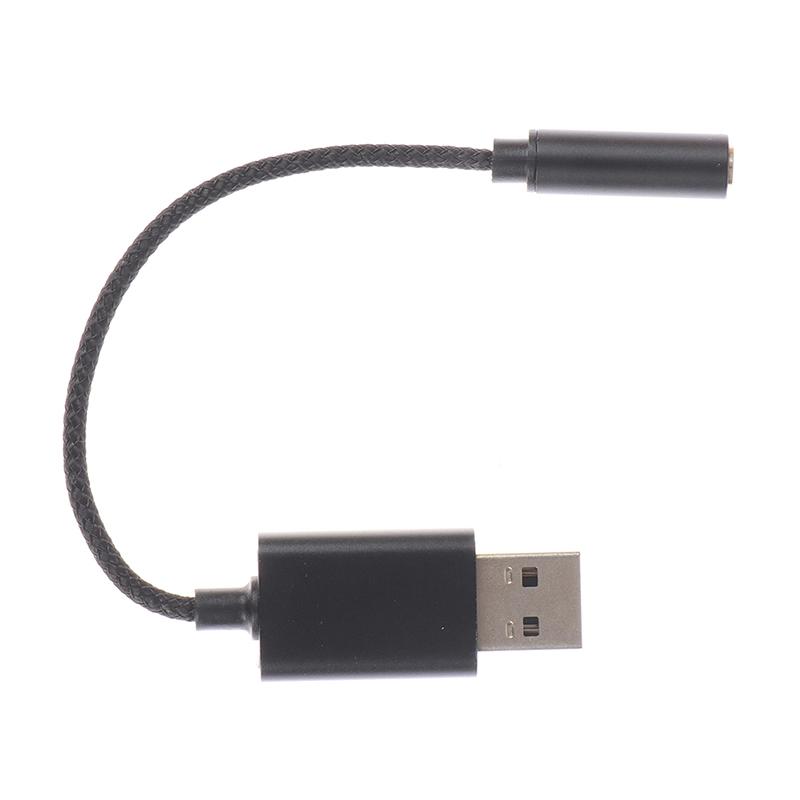 2 i 1 usb til 3,5 mm jack lydkort plugg lyd lydadapter for pc bærbar