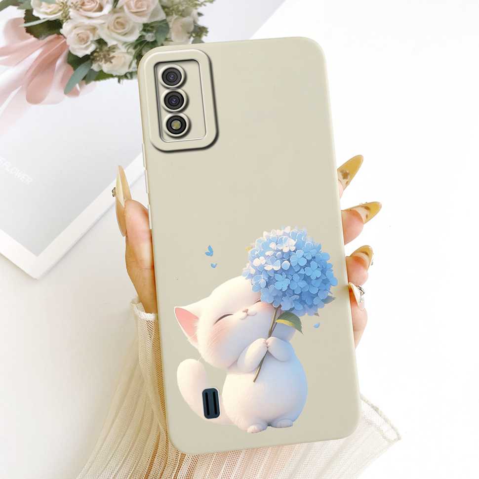 For Itel A26 Case Retro Flame Flowers Silicone Back Cover For Itel A26 ITEL A26 Shockproof Mobile Phone Cases Bumper