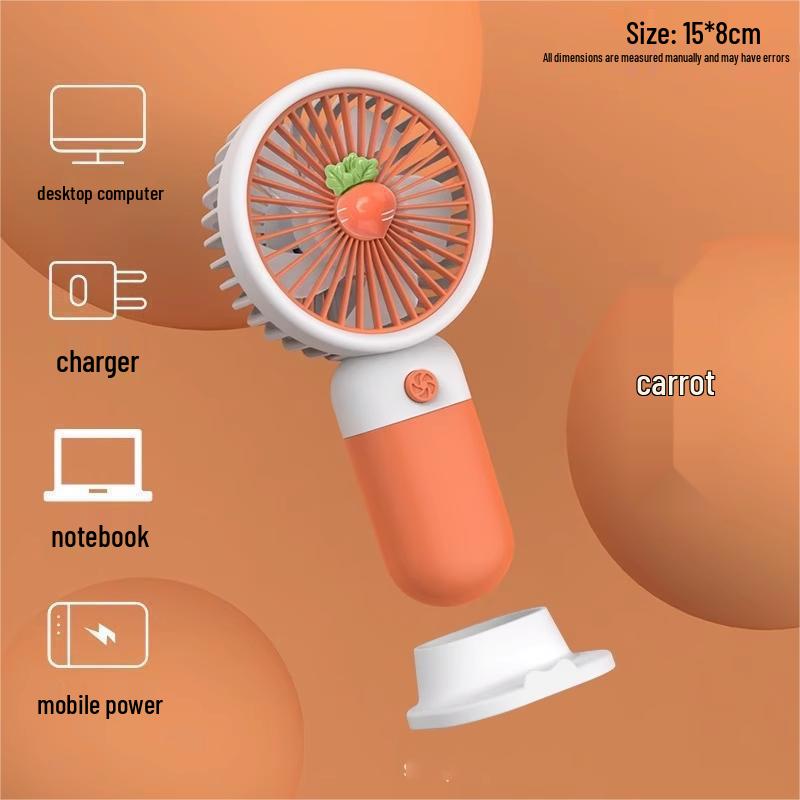 

2026 Silent Mini Handheld Fan – Portable, Rechargeable, Long Battery Life, Ideal for Students, Home, and Desktop Use 15*8cm