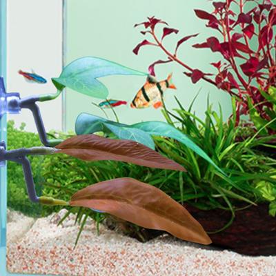 Plantas acuáticas para pecera, peces luchadores, hojas en reposo, alta simulación, fácil cuidado, impresionante decoración para acuario, plantas acuáticas de colores realistas