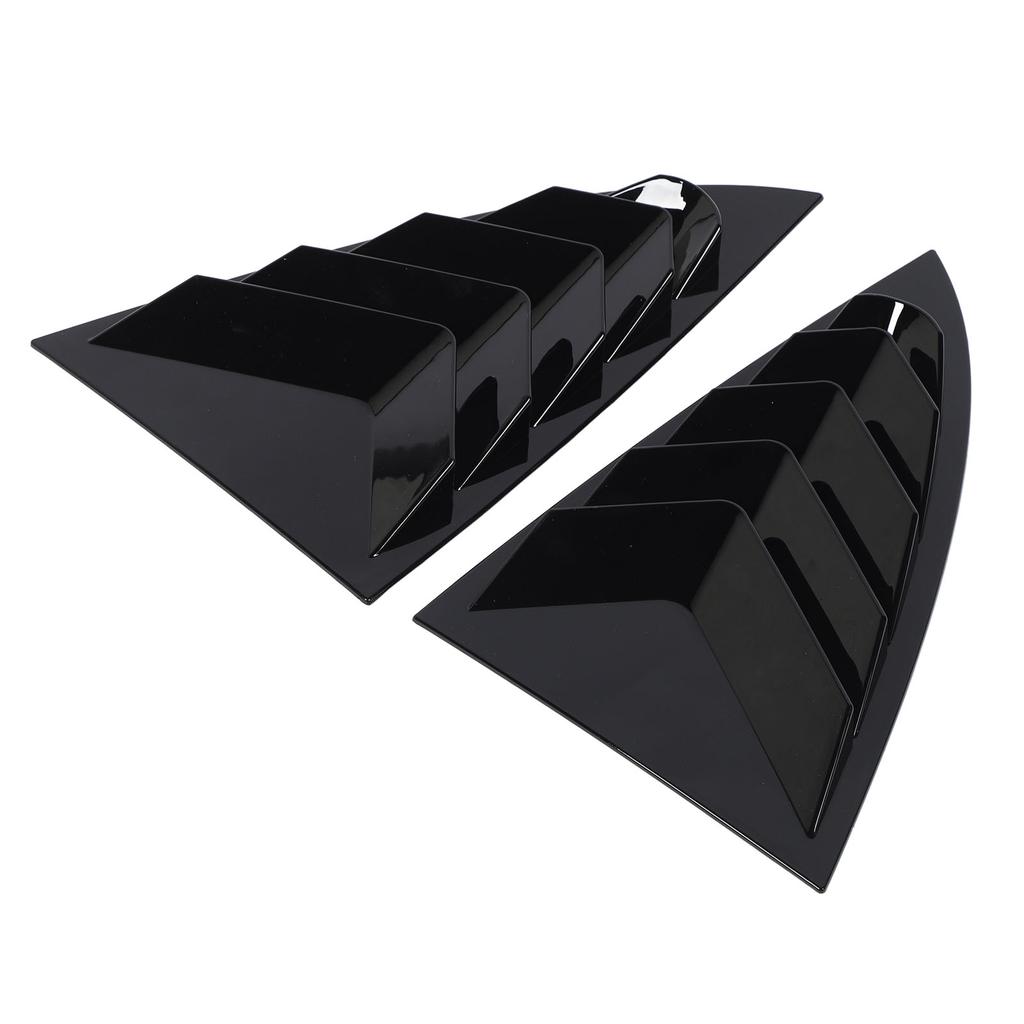 2 Stück Auto Heckscheiben Jalousie Abdeckung Zierleiste Stilvoller Look Fenster Lamellen Seitenlüftungs Zierleiste Ersatz für