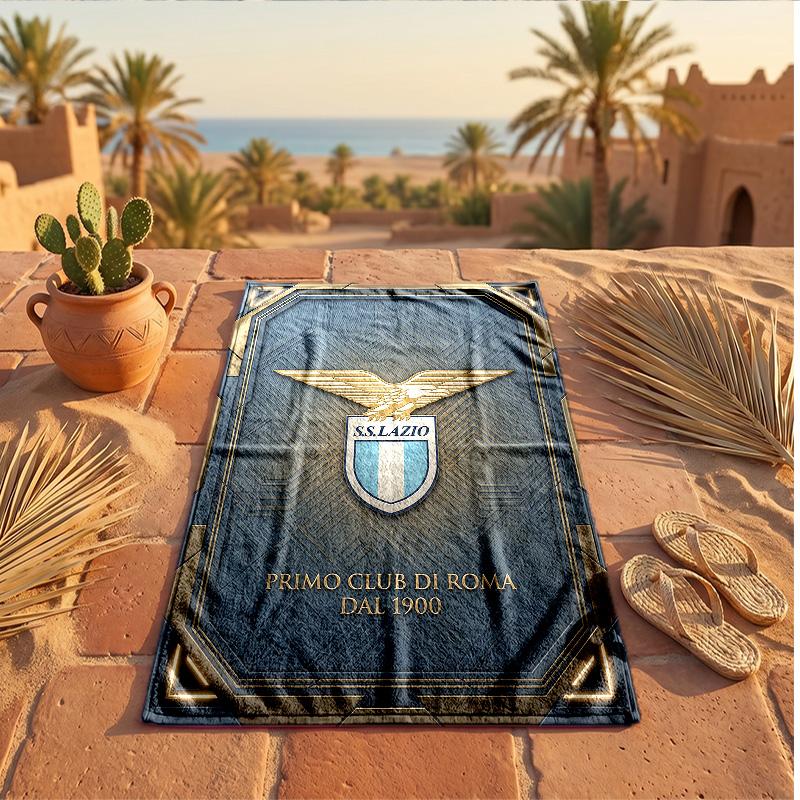 Lazio FC Print Microfiber Beach Towel Quick Dry Absorbent Large Towel For Beach Swimming Travel