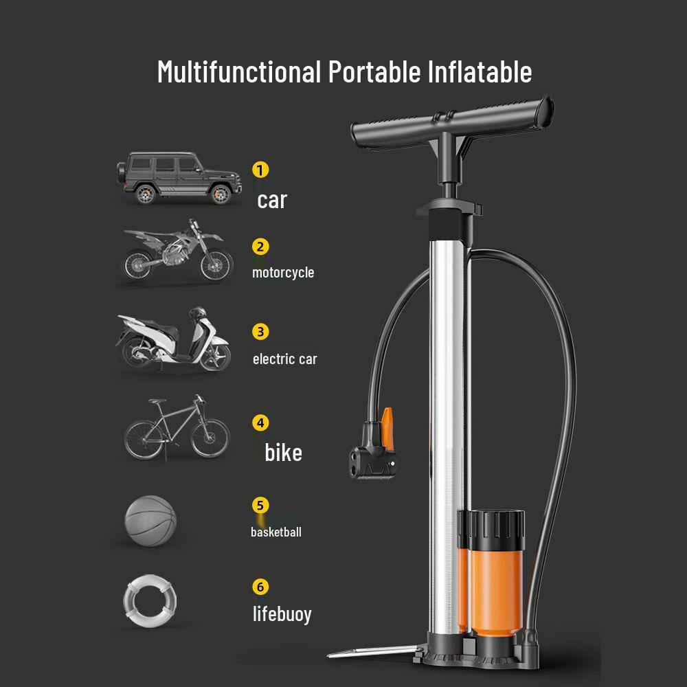 Universal High-Pressure Air Pump for Basketballs, Bicycles, Electric Cars, Motorcycles & Household Use