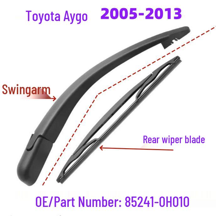 

Комплект заднего стеклоочистителя и рычага стеклоочистителя Toyota Aygo 2005-2013 Rear Assembly [Rocker Arm + Wiper Blade]