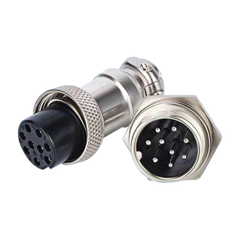 5/10/100Set GX12 GX16 GX20 2 3 4 5 6 7 8 9 10 12 14 15 Pin Docking Aviation Plug Socket Circular Connector