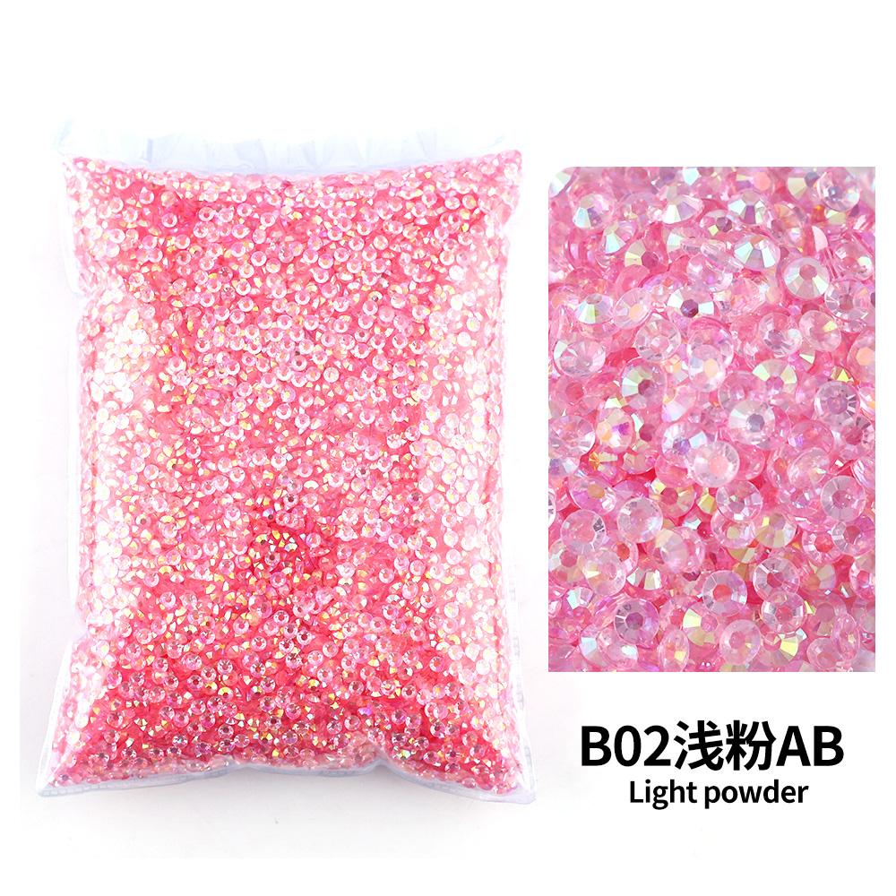 Wholesale Bulk Resin Rhinestone Jelly Color AB transparent AB 2mm,3mm,4mm,5mm,6mm Facets FlatBack Nail Art Garment Decoration