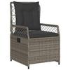 VidaXL Garden Dining Set 5 Pcs Grey Cushions Wicker 3262914