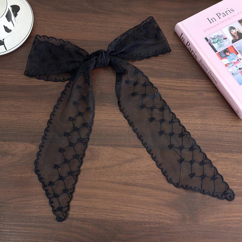 Sweet Versatile Narrow Long Scarf Solid Color Headbands For Women Girls  Floral Lace Scarf Long Ribbon Scarf Gifts