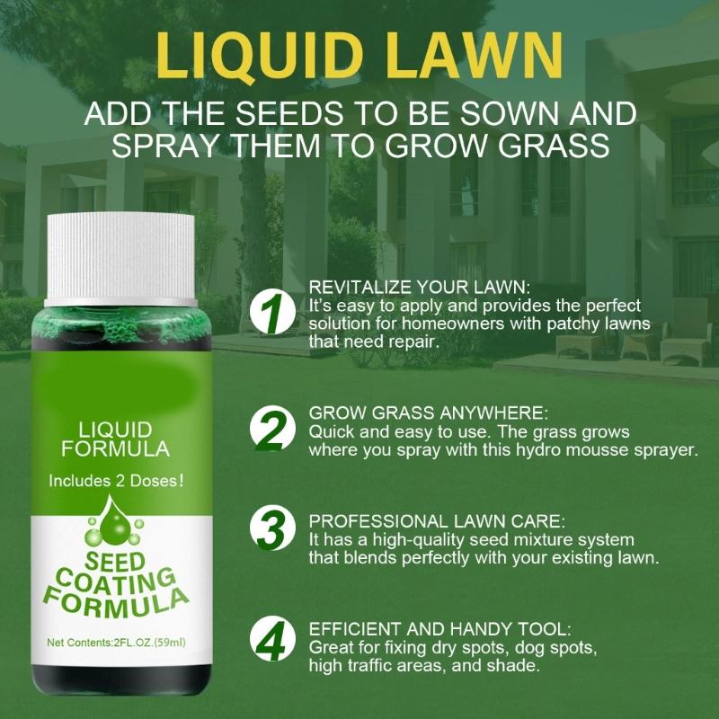 59ml Green Grass Lawn Spray Household  System Liquid Spray  Lawn Care Grass Nutrient Solution Fertilizer