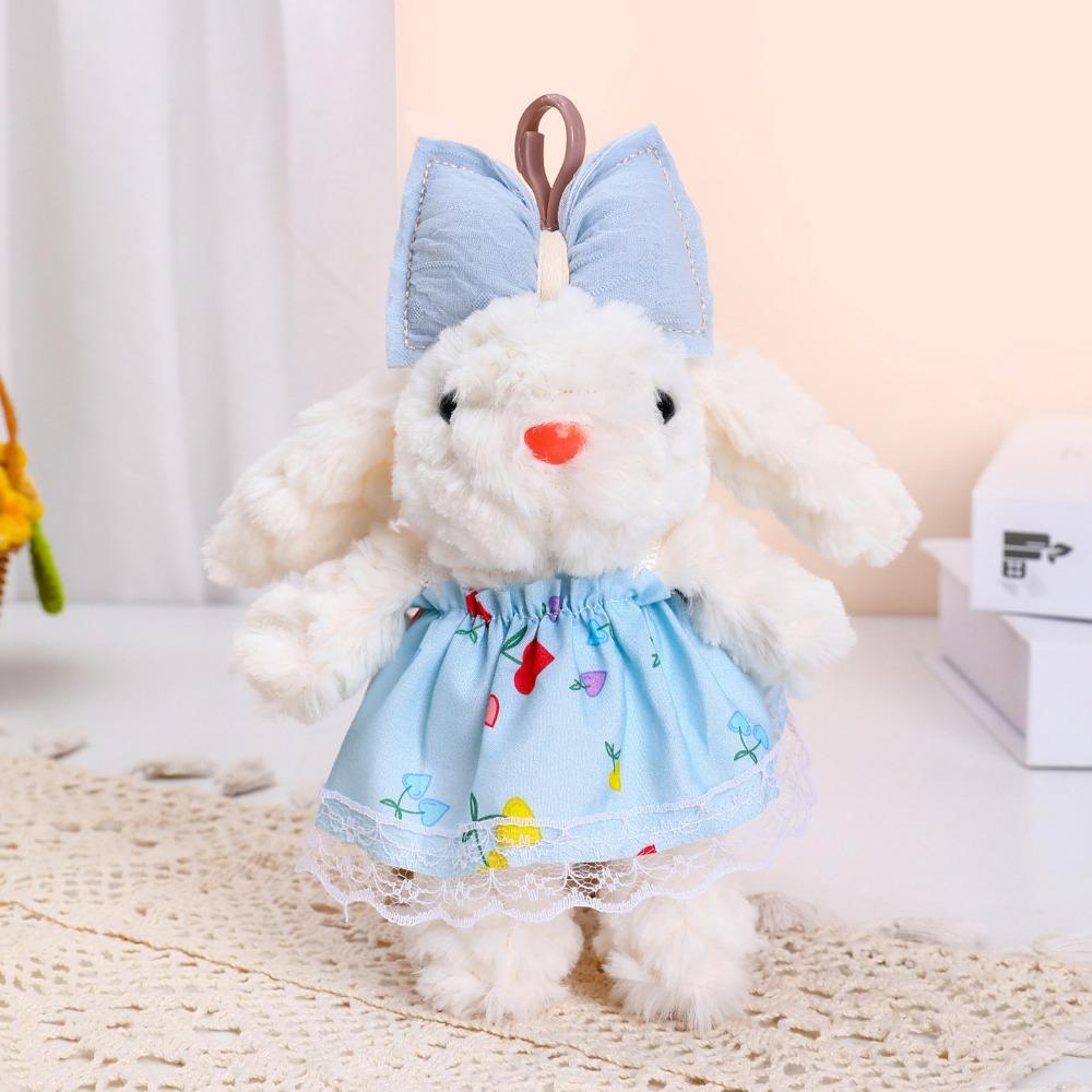 Plush Stuffed Drooping Ear Rabbit Pendant Rabbit Doll Bag Hanging Pendant  Bag Backpack Decor