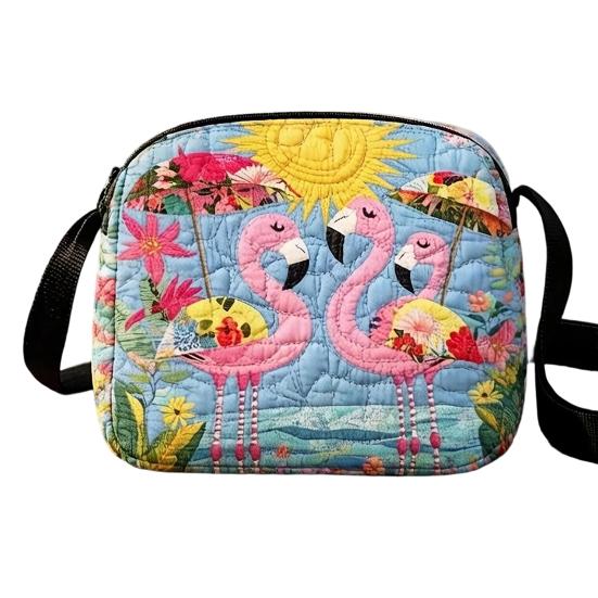 Quilted Crossbody Bag for Women, Adjustable Strap Casual Handbag, Lightweight Portable Travel Purse, Single Shoulder Bag with Zipper