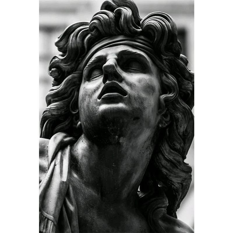 Modern Abstract Greek Statue Poster Zeus Plaster Sculpture Art Canvas Painting David Art Prints Wall Picture for Living Room