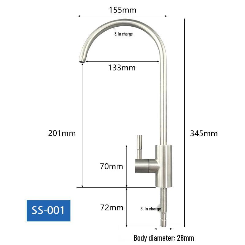TLXT 316 Stainless Steel Rotatable Kitchen Water Filter Faucet