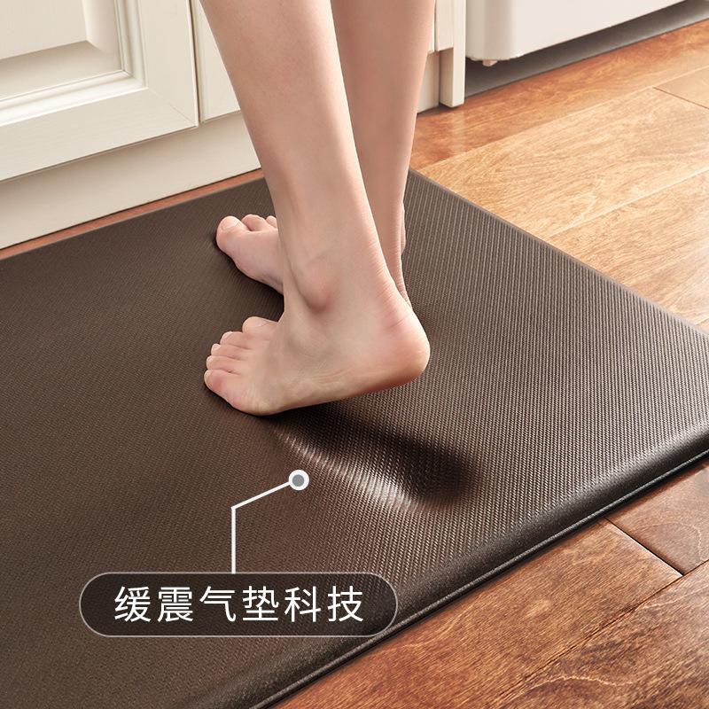 2026 Thickened Kitchen PU Leather Non-Slip Floor Mat Oil-proof Floor Mat Household Disposable Wipeable Long Carpet Mat