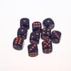10Pcs Colorful Dice Acrylic Round Corner Cubes Dot Drinking Game Dice Accessories