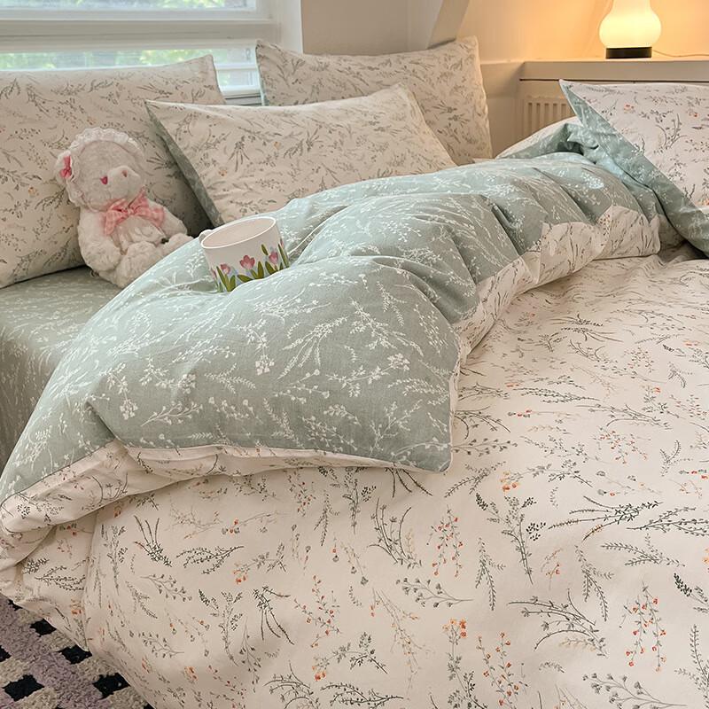 Lilang Four Seasons Floral 4-Piece Bedding Set