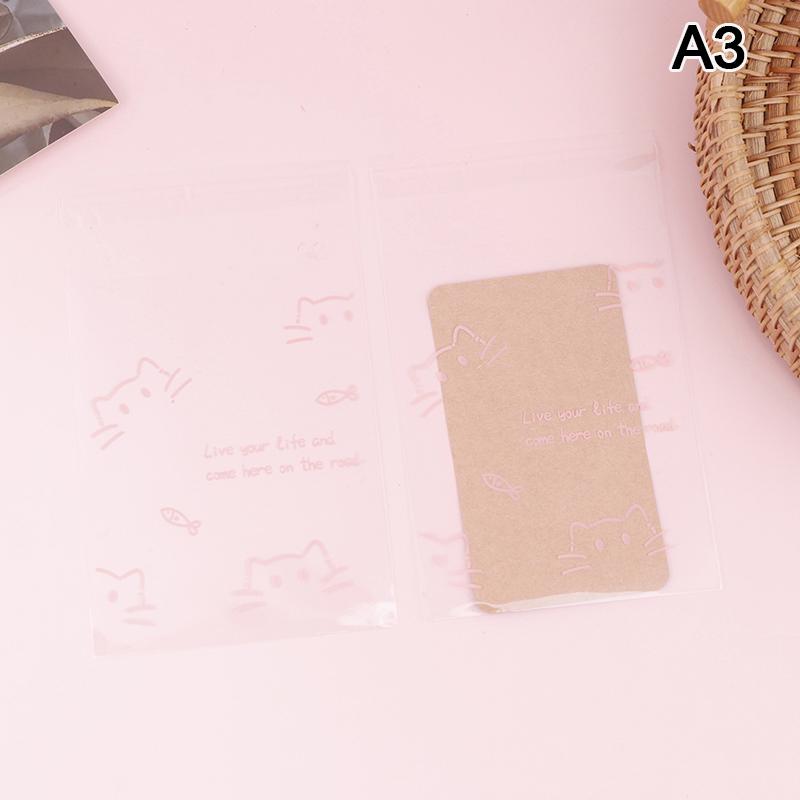 

50/100 шт. Пластиковый пакет Opp, самоклеящиеся прозрачные пластиковые пакеты, бусины, ювелирные изделия, фотокарточки, упаковка, подарочные пакеты as the picture