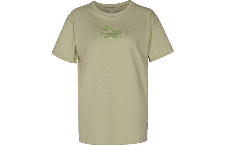 Converse Chuck Inspired T Shirt Women s Khaki Green 10023216-A02 S