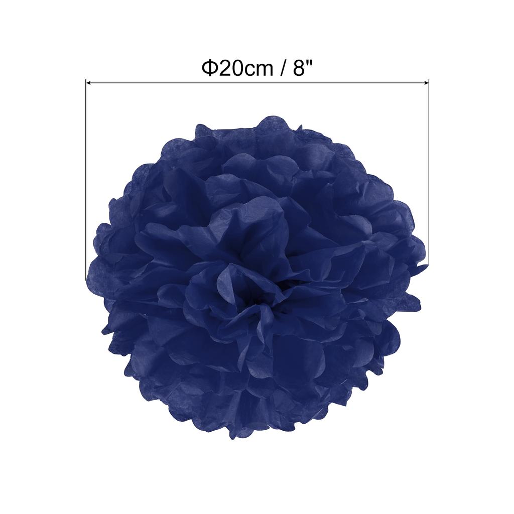 8" Tissue Pom Poms Flowers 10 Pack Paper Flower Ball for Wedding Bridal Shower Birthday Bachelorette Party Backdrop Decoration