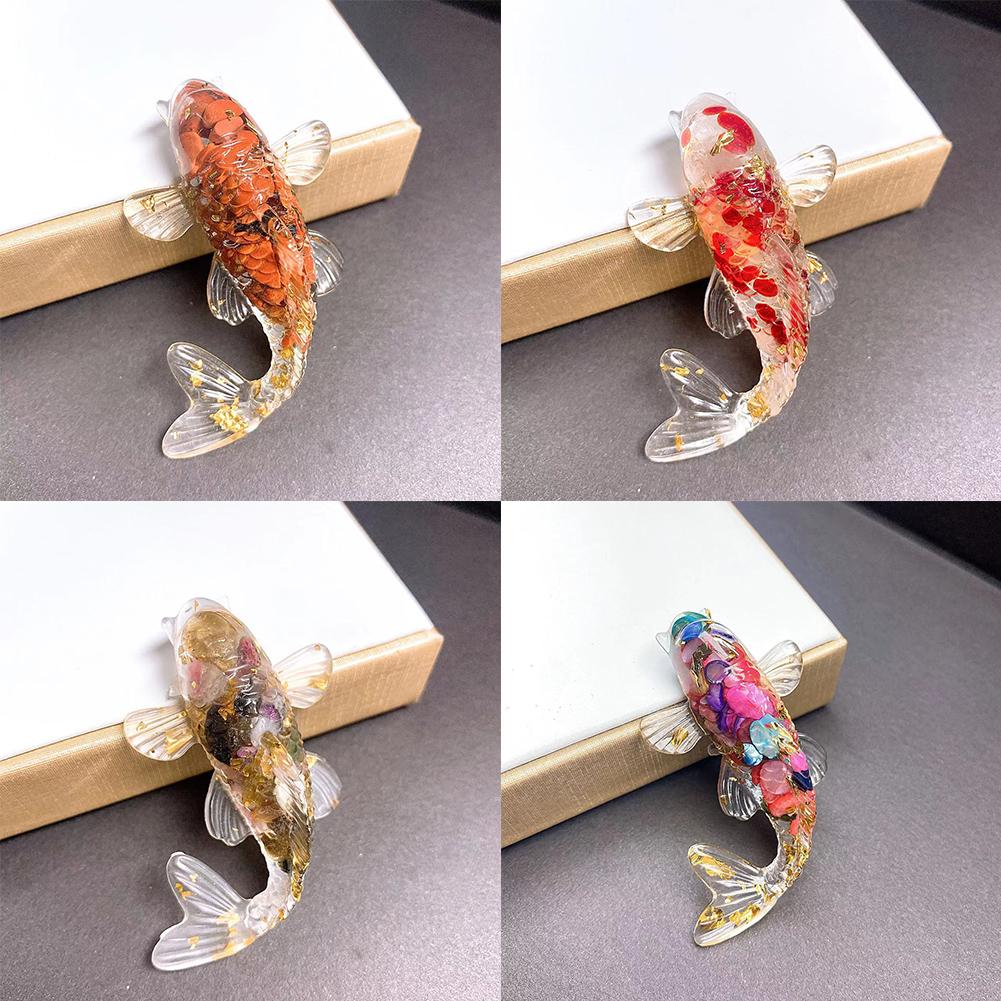 Charming Fish Ornament for Car and Home Decor Crafted from Natural For Crystal