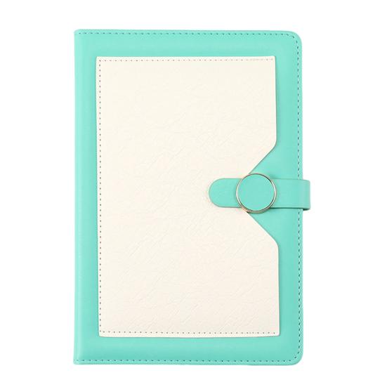 

Журнал из искусственной кожи формата А5 для мужчин и женщин, блокнот в твердом переплете с магнитной застежкой для путешествий, бизнеса, офиса, школы, дома A5 зелёный