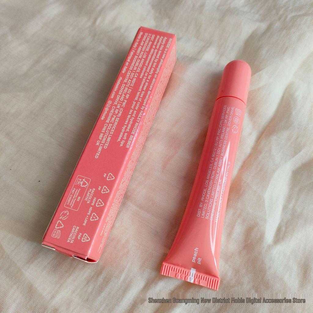 Baume à lèvres teinté Rhodee: Gloss à lèvres hydratant & Rouge à lèvres dans les teintes Ribbon/Toast/Watermelon