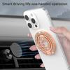 Strong Magnetic Phone Stand Holder for iPhone 16/17 & Xiaomi - Dual Side Folding Ring Magsafe Car Mount Bracket with Adjustable Viewing Angles