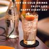 3pcs Coasters Food Grade Silicone Circular Coaster Heat Resistant Cup Dish Drying Mat Tabletop Protection Non-Slip Drink Coaster