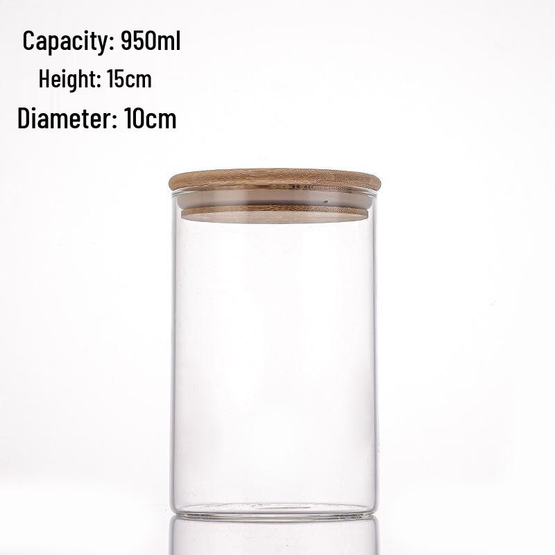 Moisture-Proof Food-Grade Glass Tea and Coffee Storage Jar