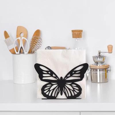 1PC Creative Metal Cartoon Napkin Holder, Paper Drawer Storage Bracket Organizer for Dining Tabletop Kitchen Accessory