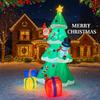7.87FT Inflatable Christmas Tree Set Santa Snowman Gifts Toy Yard Party Decoration Festive Gift LED Xmas Supplies Home Ornament