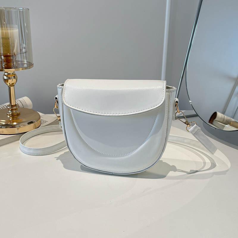 Leisure Commuting Shoulder Bag, Saddle Bag, Simple Cross-body Bag, High Appearance Level, Fashionable