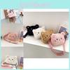 Cute And Breathable Plush Shoulder Bag For Toddlers Adorable Cat Pattern