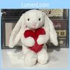 Plush Jellycat Rabbit Toy With Love Heart Design And Pp Cotton For Children Gift