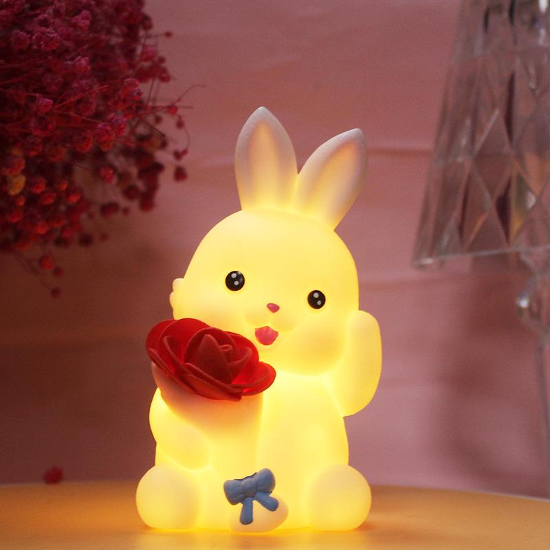 LED Night Light Cute Cartoon Animal Lamp Bear Unicorn Cloud Star Moon Nightlight For Baby Kids Room Bedside Bedroom Living Room