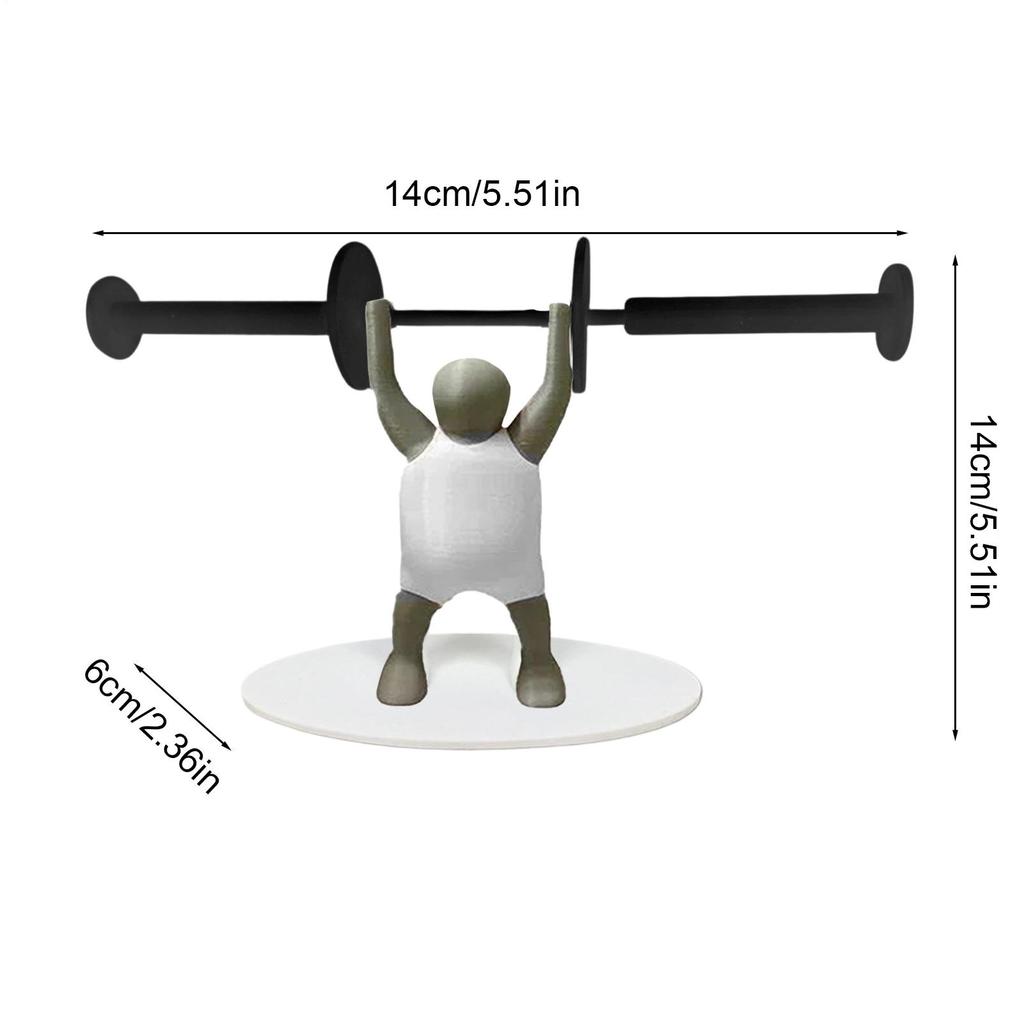 Paper Towel Holder Stand Horizontal Tissue Roll Organizer Weight Lifting Men Decorative Paper Towel Holder For School Trips