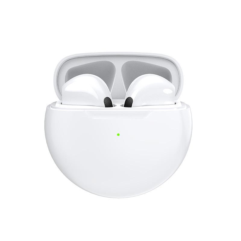 Pro6 6th Gen True Stereo Bluetooth TWS Earphones with Touch Control & Noise Reduction for Sports