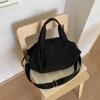 Torebka na ramię Damska torebka crossbody ze ściągaczem Jednokolorowa torba tote