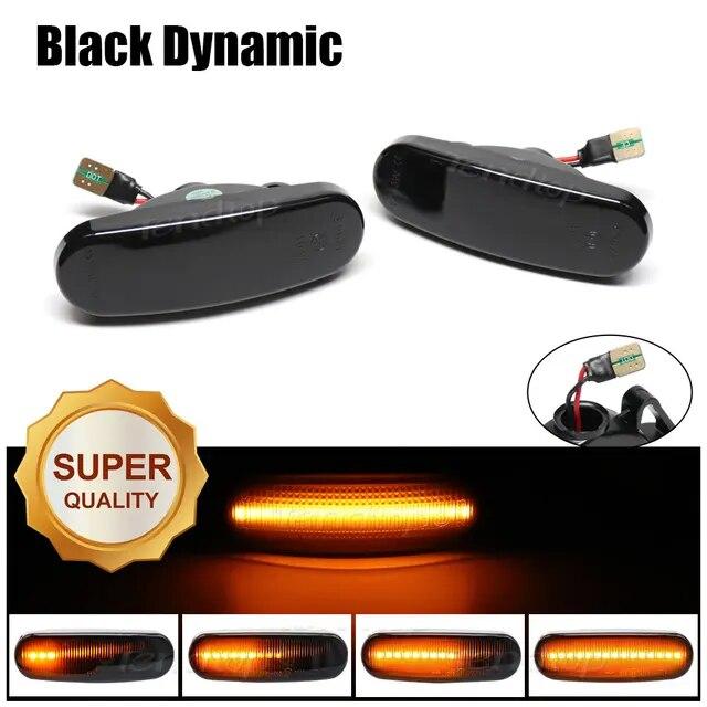 Dynamic Side Marker Light For Fiat Panda 169 Grande Punto Evo Doblo Fiorino Linea Idea For Peugeot Citroen Lancia Turn Signal