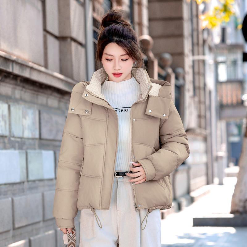 Removable hat cotton-padded clothes women's short winter new small cotton-padded clothes thickened warm fashion cotton-padded jackets