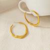 Stylish Hoop Earrings Accessory Fashionable Circle Earrings for Weddings Parties Stylish Big Hoop Earring Charm