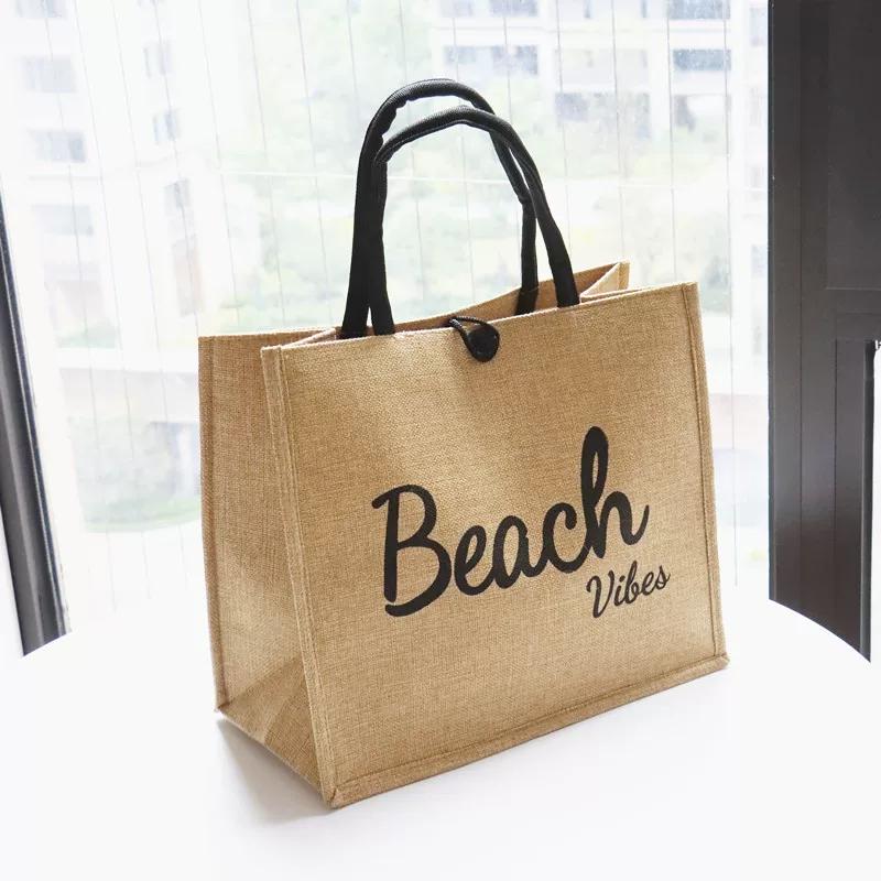 Canvas bag large capacity linen handbag female mommy bag work commuting tote bag handbag shopping bag