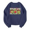 Children's Fashionable Lightweight Long-sleeved Round Neck Pullover With Pockets Printed Pullover