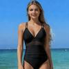 Women's Summer V-neck Swimsuit Slim Bikini One-piece Swimming Suit Bathwear Bathing Suits One Piece Swimsuits Female