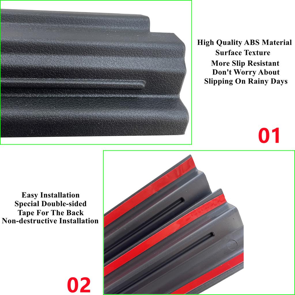 Car Door Sill Scuff Plate Pedal Entry Guard Stickers Protector Cover for Jeep Wrangler TJ 1997-2006 Interior Accessories