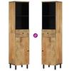 Bathroom Cabinet 38 X 33 X 160 Cm Solid Mango Wood