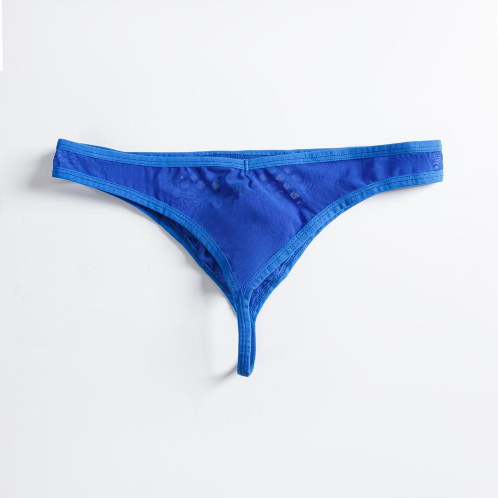 Thong JOCKMAIL Ultra Thin Bikini Mesh Material Sexy Men's T-back Underwear Fashion Translucent G-string Underpants