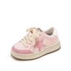 Girls' Shoes Children's Sports Board Shoes 2025 Spring and Autumn New Older Children's Star Shoes Pink Soft-soled Girls' Running Shoes