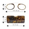 Nasenklammer Mini Lesebrille Herren Damen Lesebrille Korrektionsbrille Ohne Bügel Pince-Nez