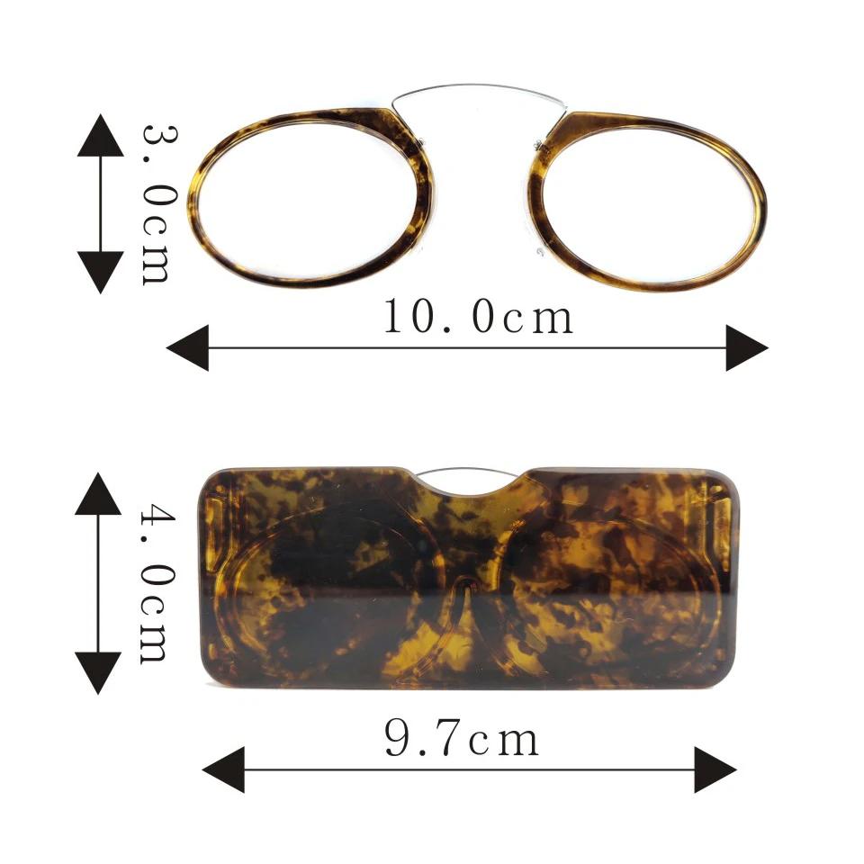Nasenklammer Mini Lesebrille Herren Damen Lesebrille Korrektionsbrille Ohne Bügel Pince-Nez